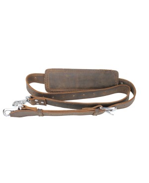 Leather laptop messenger bag