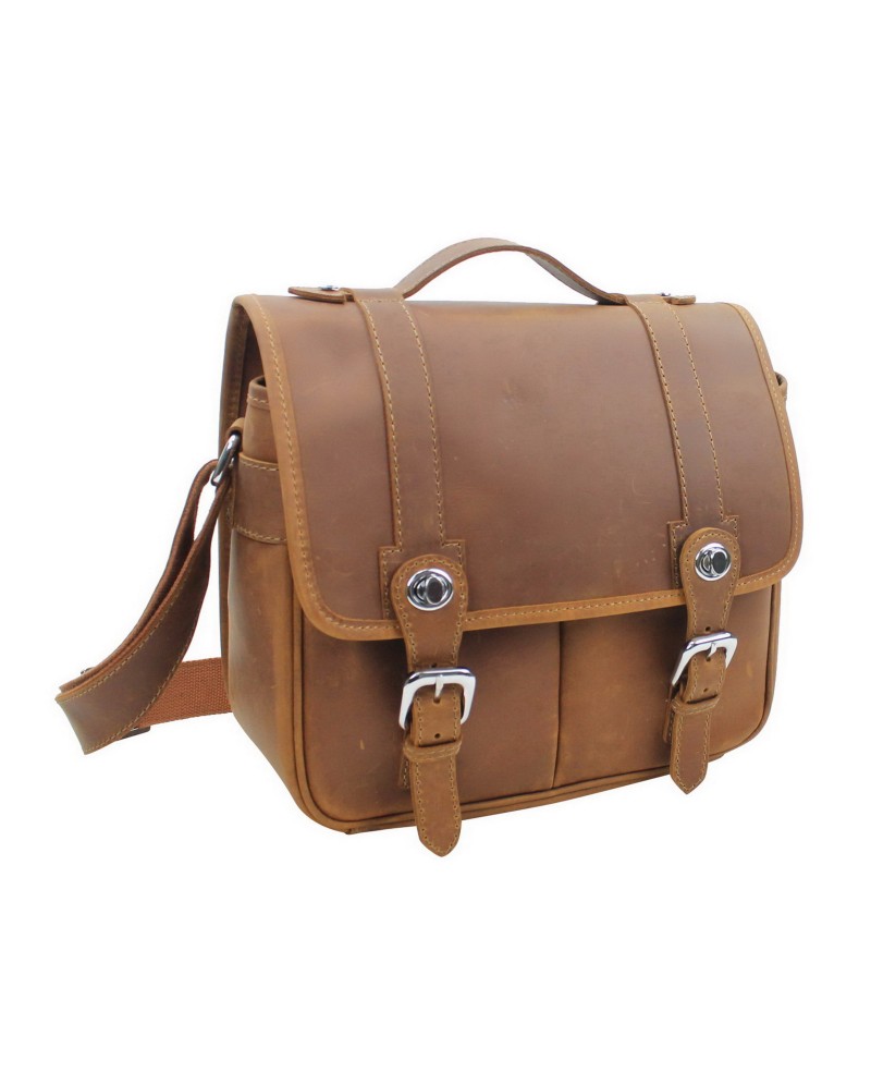 Full Grain Leather Crossbody Camera Bag