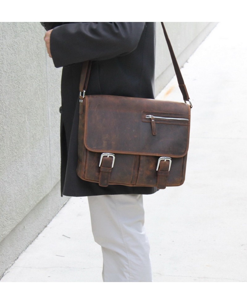 Men's 15" Leather Laptop Bag