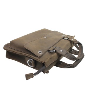 Men's and women's leather bags 13 inches