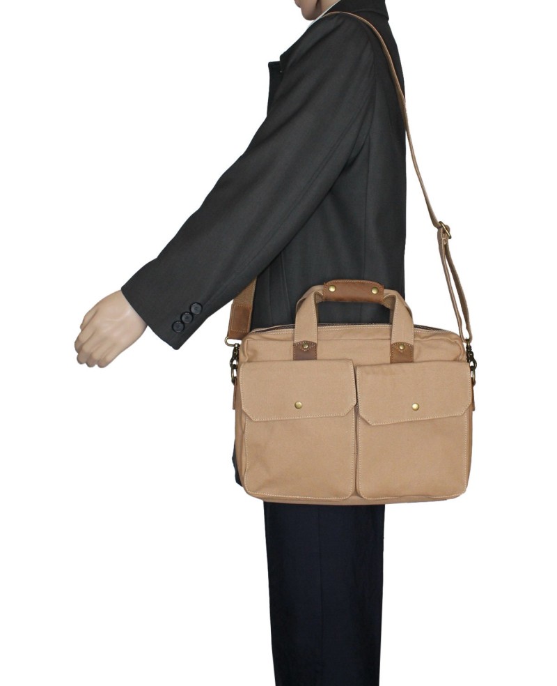 Casual Canvas Laptop Crossbody Bag