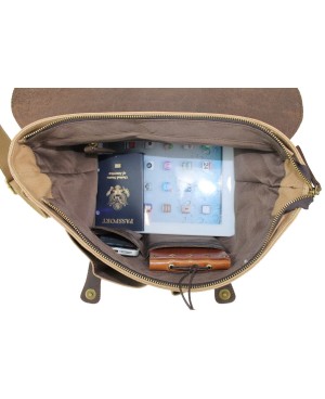 Casual canvas crossbody bag