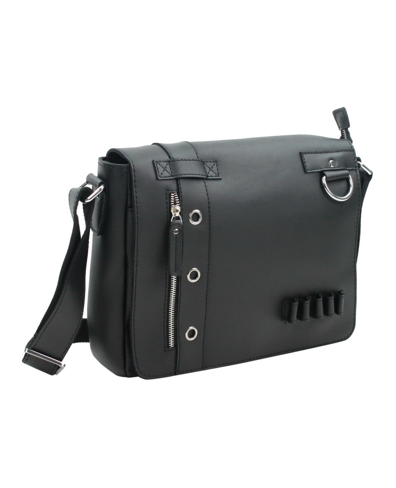 Casual Leather Asymmetric Crossbody Bag