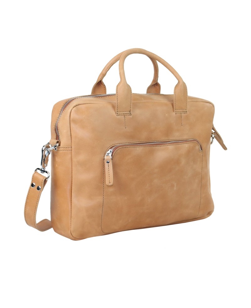 Classic Medium Cowhide Crossbody Laptop Bag