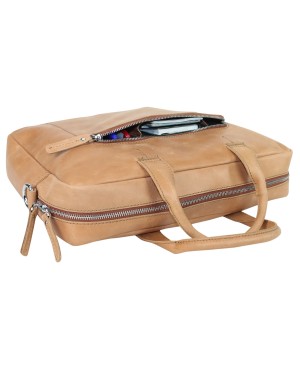 Classic Medium Cowhide Crossbody Laptop Bag