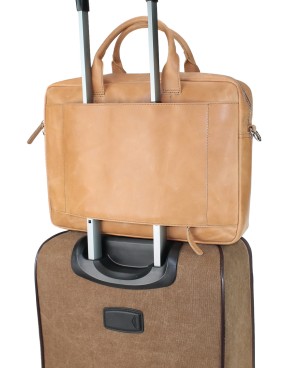 Classic Medium Cowhide Crossbody Laptop Bag