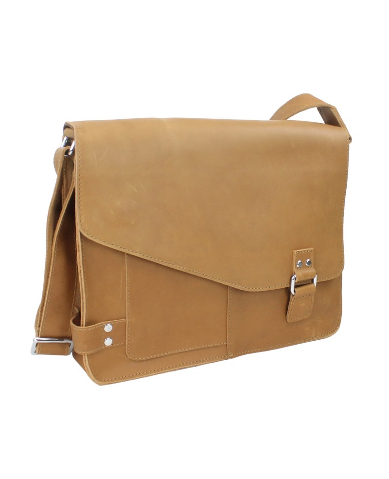 Men's and women's cowhide shoulder bags