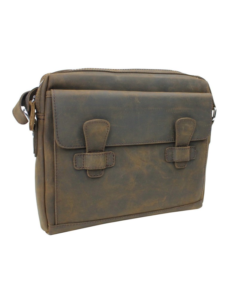 Leather Crossbody Laptop Shoulder Bag