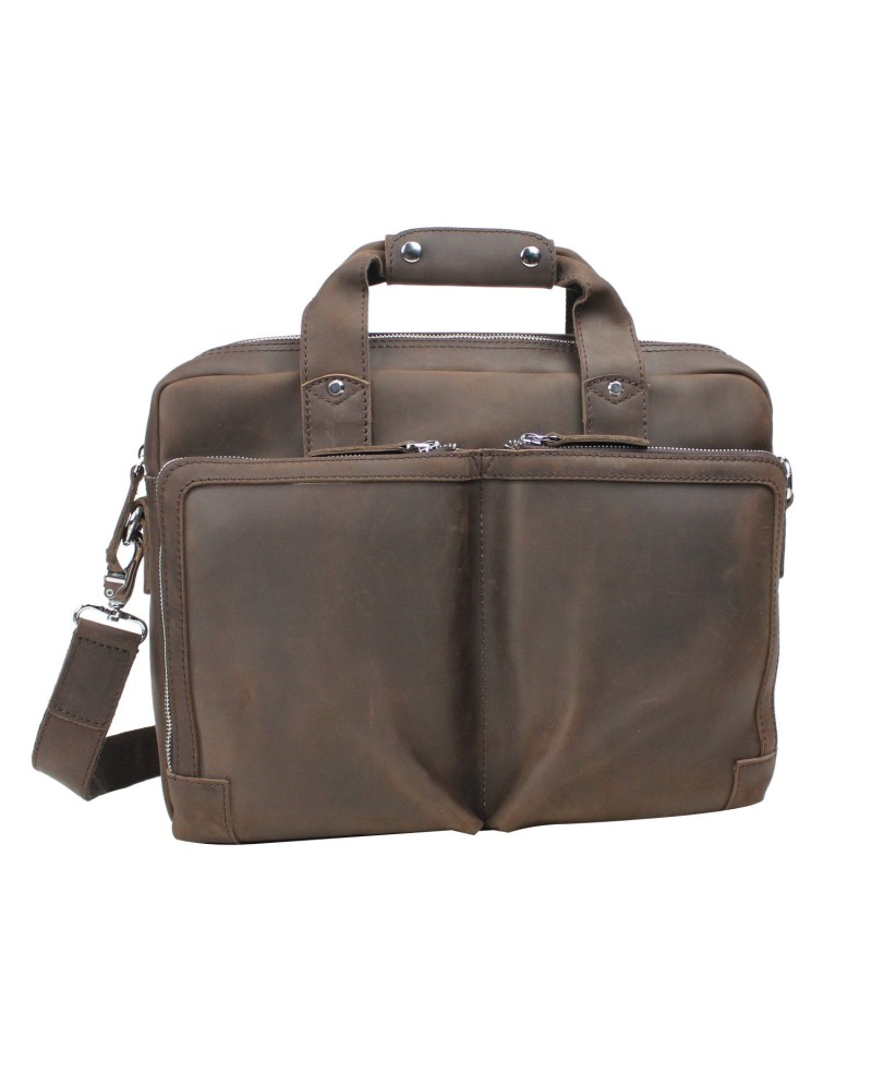 Classic Leather Medium Laptop Bag